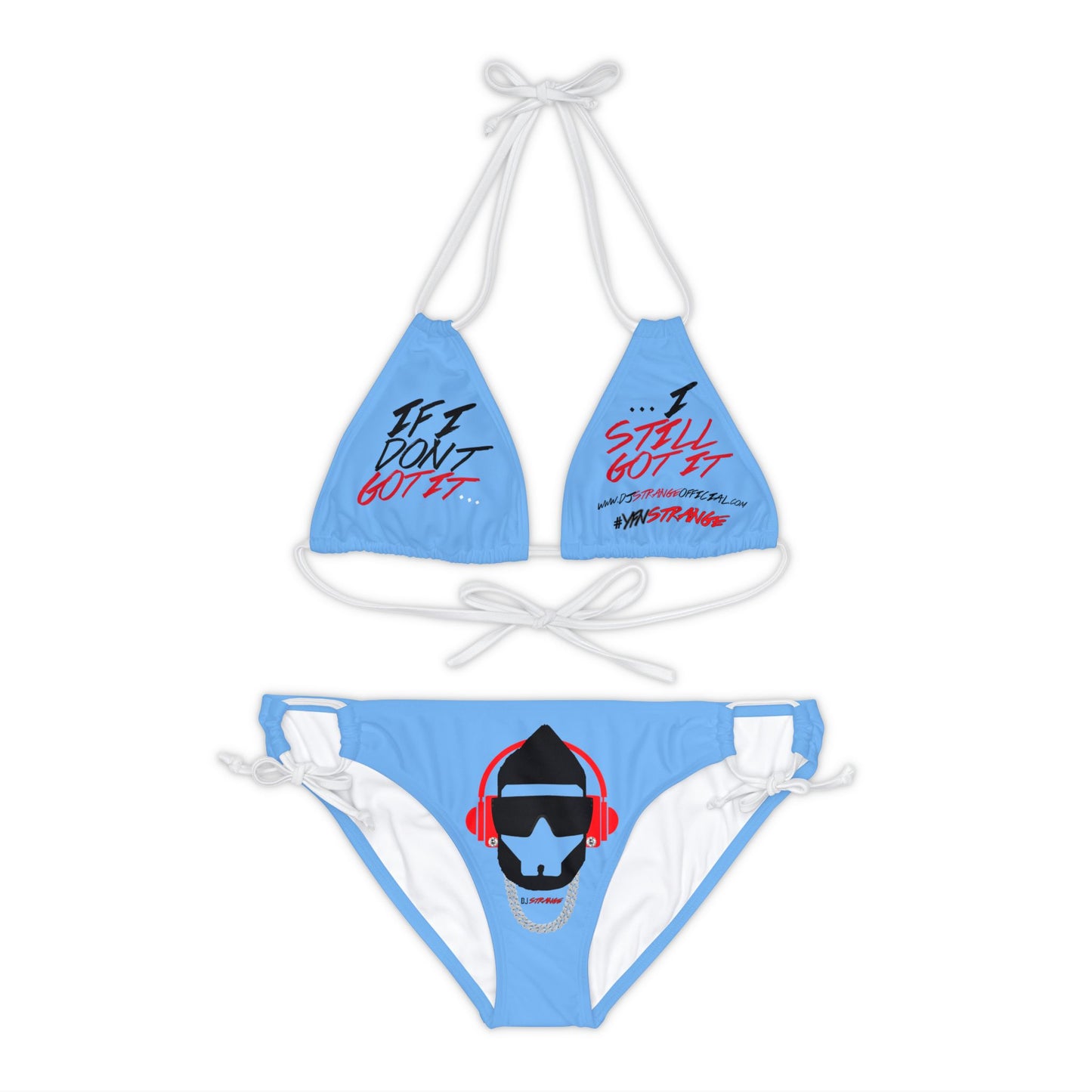 Strange Strappy Bikini Set (AOP)