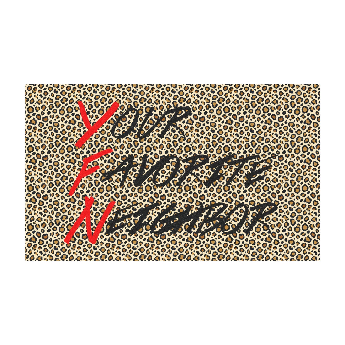 Leopard DJ Car Magnet — Retro Headphones & Chain Auto Decal