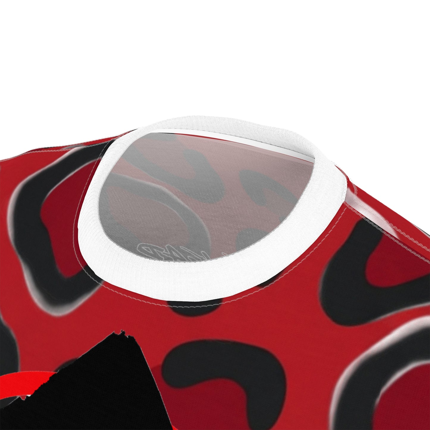 Red Leopard Print StrangeWear Graphic Tee