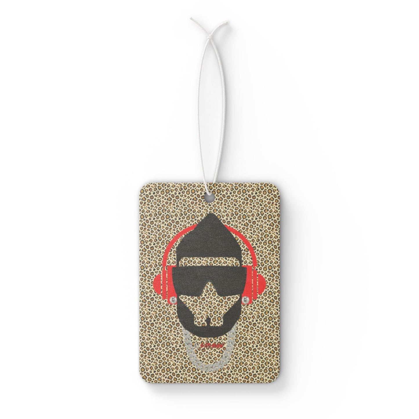 Leopard Strange Silhouette Headphones Car Air Freshener – Rocker Retro Scent Hanger