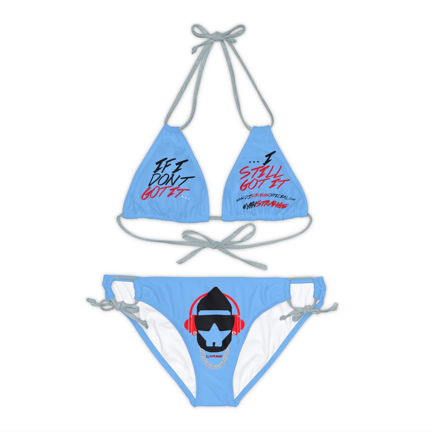 Strange Strappy Bikini Set (AOP)