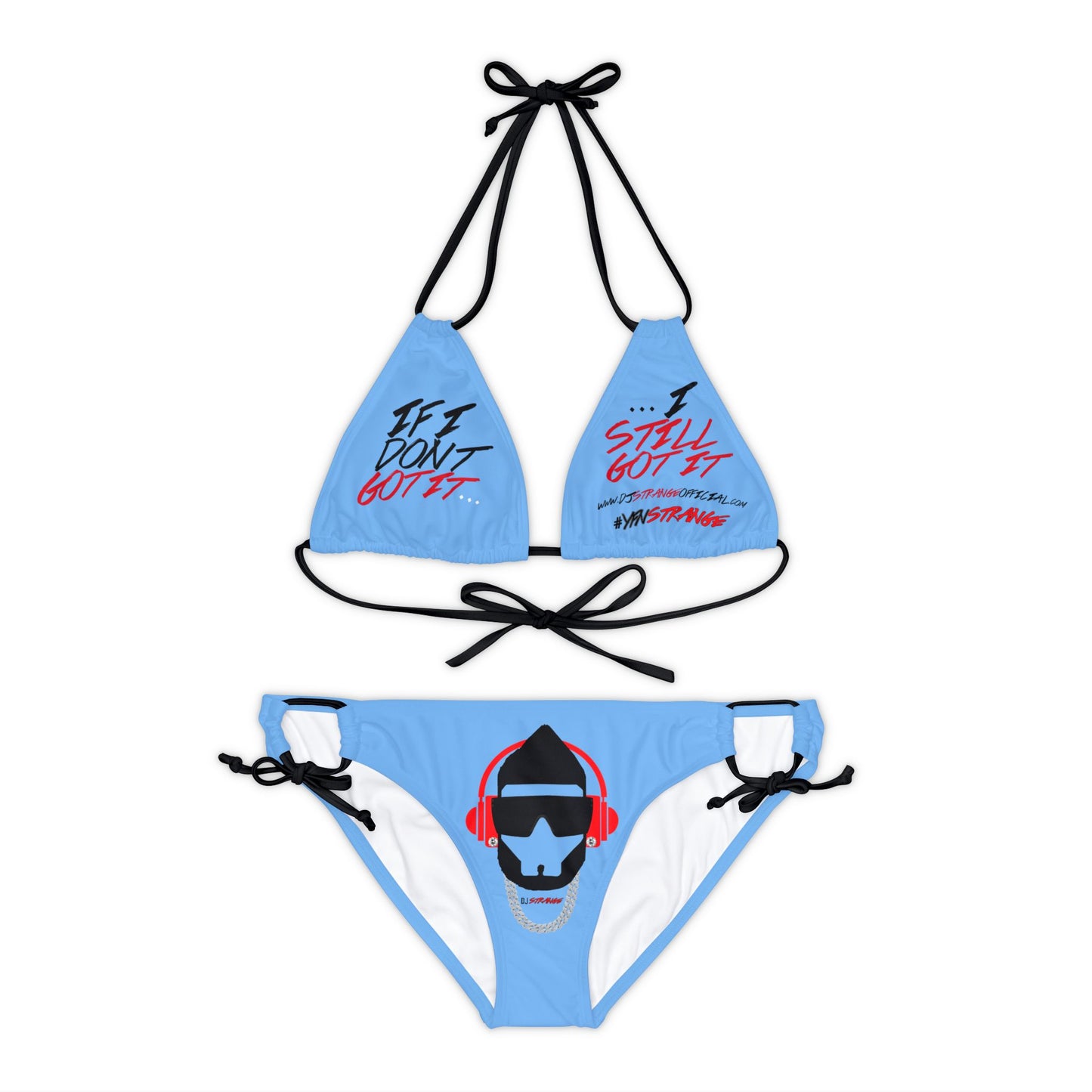 Strange Strappy Bikini Set (AOP)