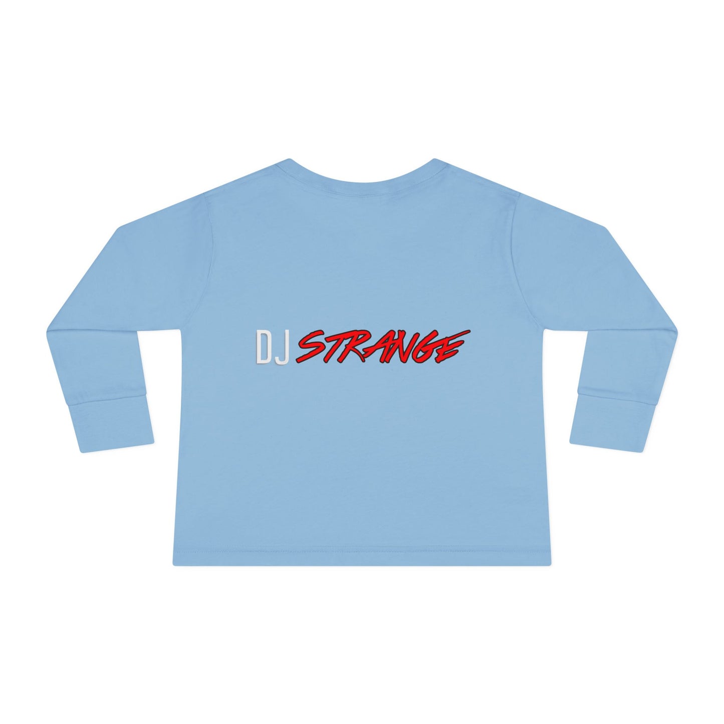 Toddler Long Sleeve Tee — DJ Strange Silhouette Graphic
