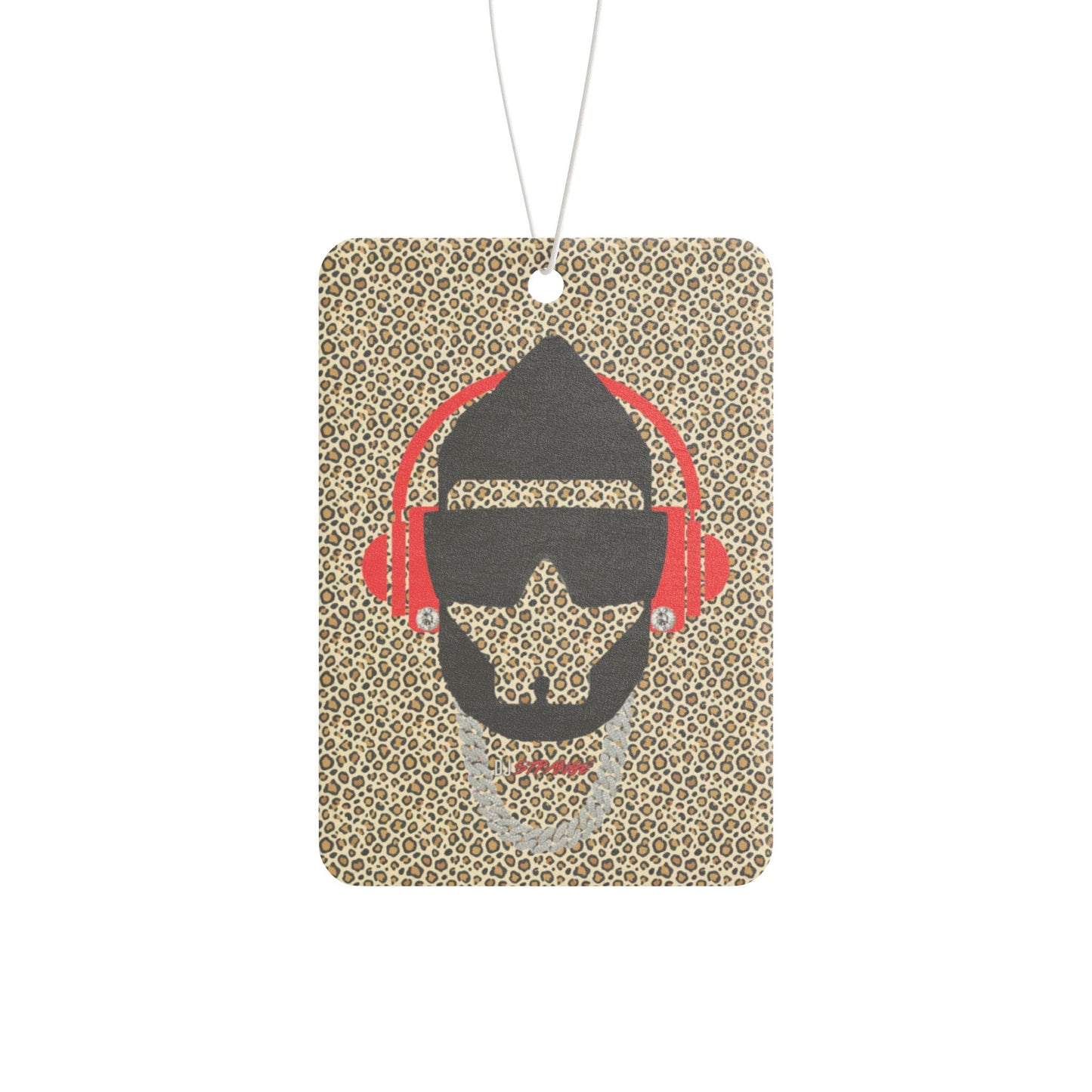 Leopard Strange Silhouette Headphones Car Air Freshener – Rocker Retro Scent Hanger